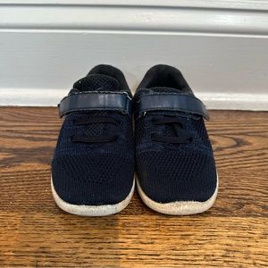 Navy Knit Tennis Shoes